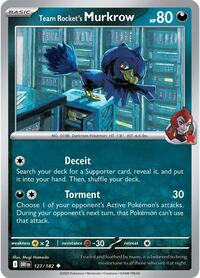Team Rocket's Murkrow - 127/182 - SV10: Destined Rivals - 127/182