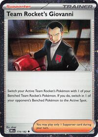 Team Rocket's Giovanni (Cosmos Holo) - Miscellaneous Cards & Products - 174/182
