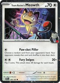 Team Rocket's Meowth (Cosmos Holo) - Miscellaneous Cards & Products - 149/182