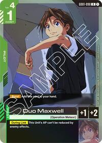 Duo Maxwell - Newtype Rising - GD01-090