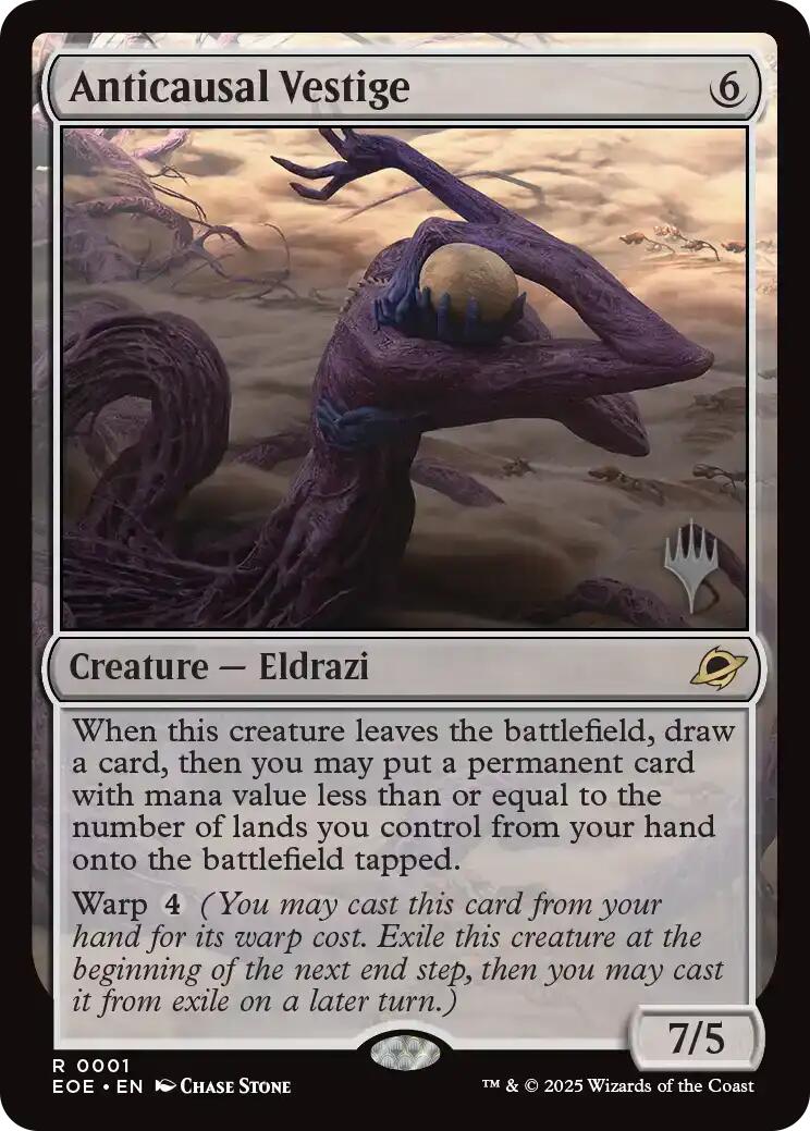 Anticausal Vestige