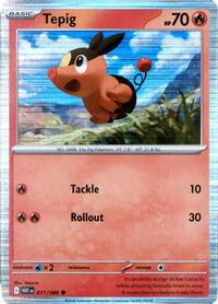 Tepig - 011/086 (Unova Poster Collection) - Miscellaneous Cards & Products - 011/086