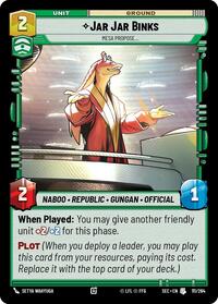 Jar Jar Binks - Mesa Propose - Secrets of Power - 111/264