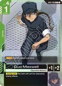 Duo Maxwell (Store Tournament Participant Pack 01) - Gundam Promotional Cards - GD01-090