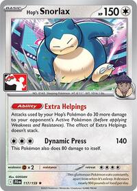Hop's Snorlax - 117/159 - Prize Pack Series Cards - 117/159