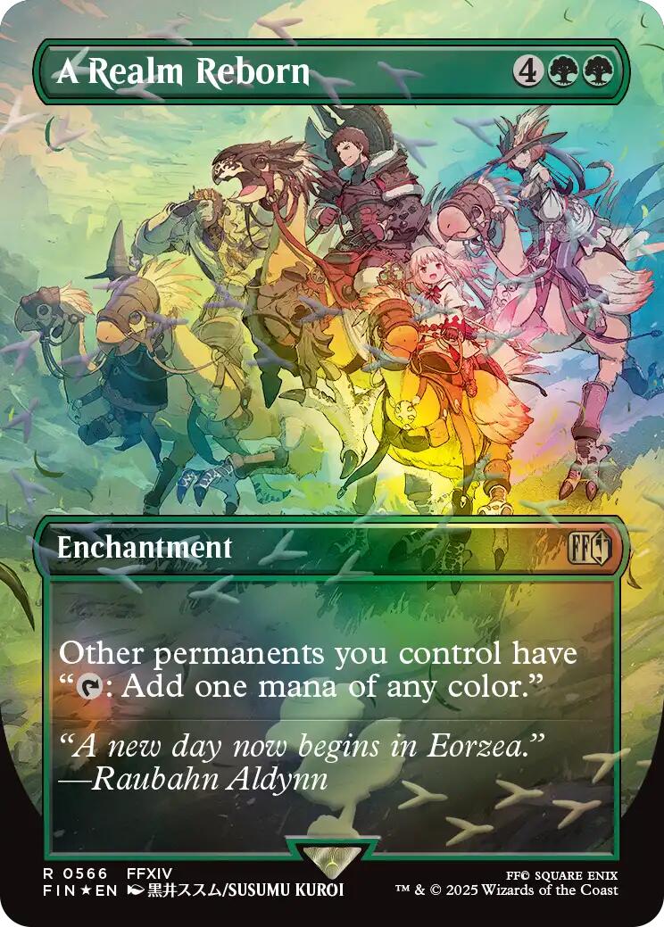 A Realm Reborn (Borderless) (Chocobo Track Foil)
