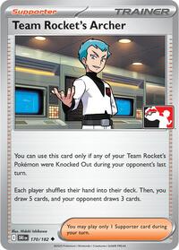 Team Rocket's Archer - 170/182 - Prize Pack Series Cards - 170/182