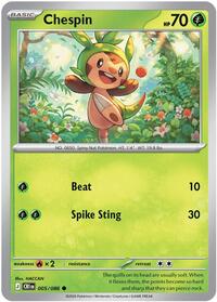 Chespin - 005/086 - ME04: Chaos Rising - 005/086