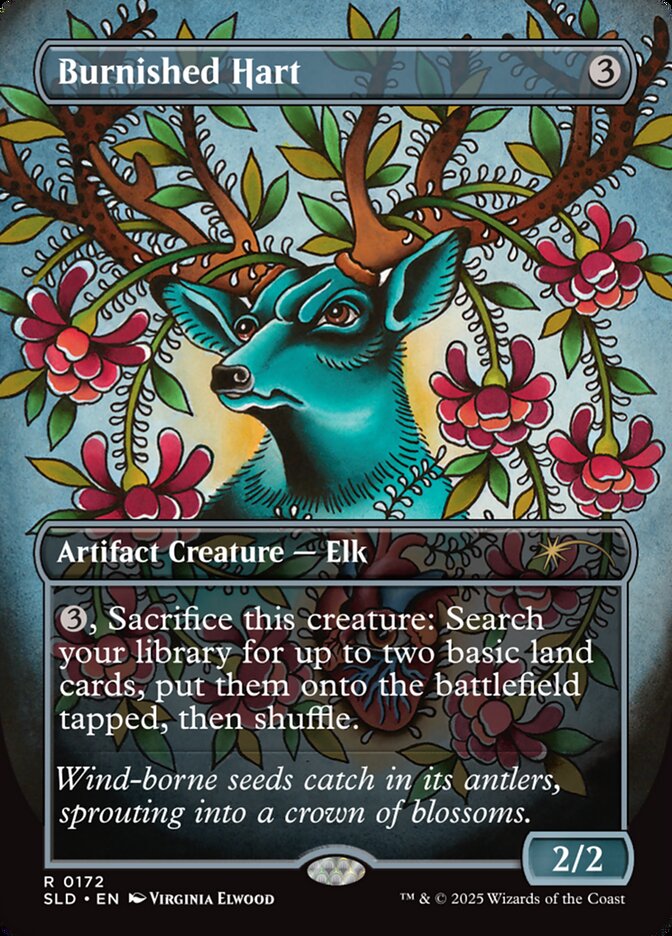 Burnished Hart (Rainbow Foil)