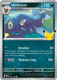 Umbreon - ME: 30th Celebration - 091/128