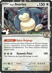 Hop's Snorlax - 117/159 (Cosmos Holo) - Prize Pack Series Cards - 117/159