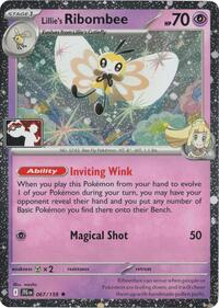 Lillie's Ribombee - 067/159 (Cosmos Holo) - Prize Pack Series Cards - 067/159