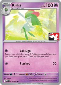 Kirlia - 059/132 - Prize Pack Series Cards - 059/132