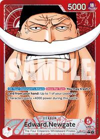 Edward.Newgate (001) (Alternate Art) - The World's Strongest Warriors - OP17-001