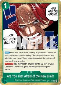 Are You That Afraid of the New Era?! - The World's Strongest Warriors - OP17-037