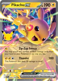 Pikachu ex - 054/128 - ME: 30th Celebration - 054/128