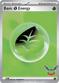 Basic Grass Energy - 009 (30th Celebration) - MEE: Mega Evolution Energies - 009