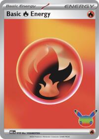 Basic Fire Energy - 010 (30th Celebration) - MEE: Mega Evolution Energies - 010