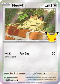 Meowth - 113/128 - ME: 30th Celebration - 113/128