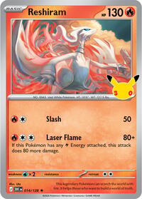 Reshiram - ME: 30th Celebration - 014/128