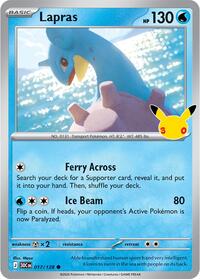 Lapras - 017/128 - ME: 30th Celebration - 017/128