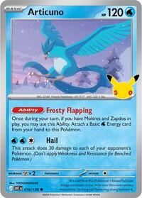 Articuno - 018/128 - ME: 30th Celebration - 018/128