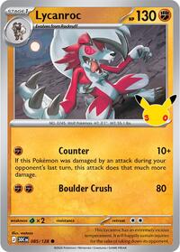 Lycanroc - 085/128 - ME: 30th Celebration - 085/128