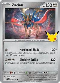 Zacian - ME: 30th Celebration - 106/128