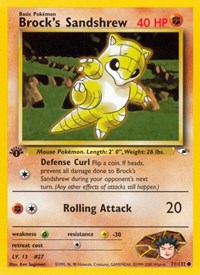 Brock's Sandshrew (71) - Gym Heroes - 071/132
