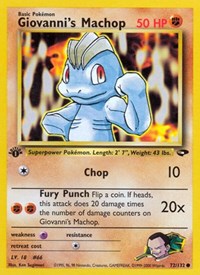 Giovanni's Machop - Gym Challenge - 072/132