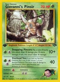 Giovanni's Pinsir - Gym Challenge - 024/132