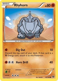 Rhyhorn - XY Base Set - 60/146
