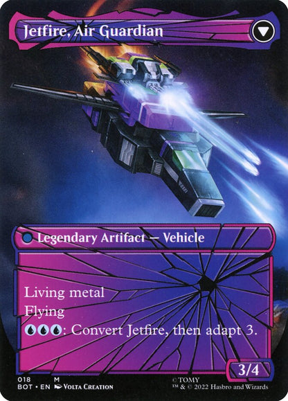 Jetfire, Ingenious Scientist (Shattered Glass) (Back)